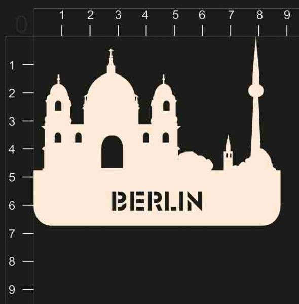 Фигурка из чипборда "Берлин" из коллекции География  