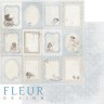 Бумага  из коллекции Наш малыш Мальчик "Вертикальные рамочки" для разрезания (Fleur Design)