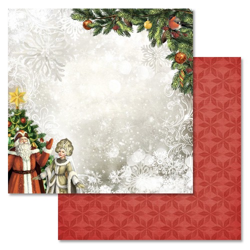 Бумага из коллекции "Новогодний лес" У праздничной елки (ScrapMania) 