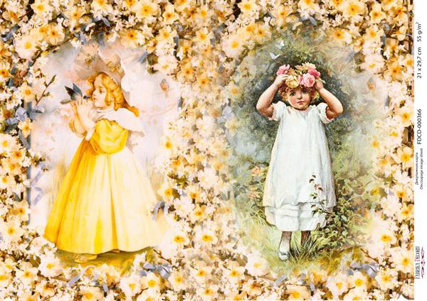 Декупажная карта #0366, формат А4, 1 лист (Фабрика Декору)