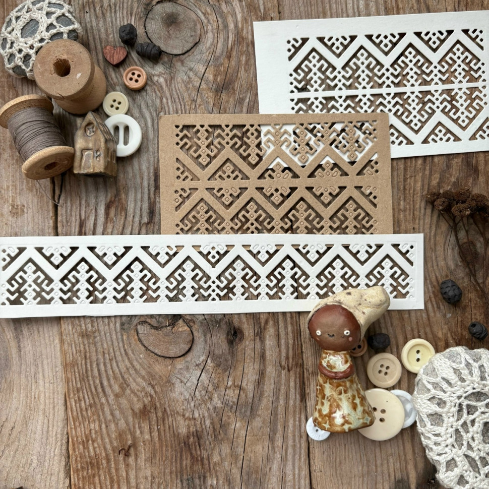 Нож для вырубки "Народный узор" (MiMiCut, Россия)