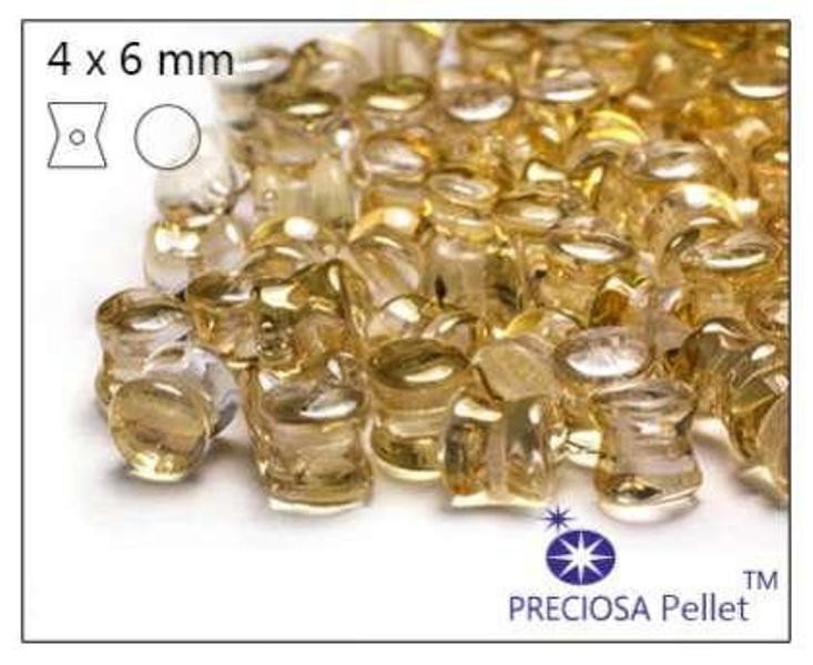 Бусина Preciosa Pellet (пулька) 23901, 4х6 мм, 1 шт. 