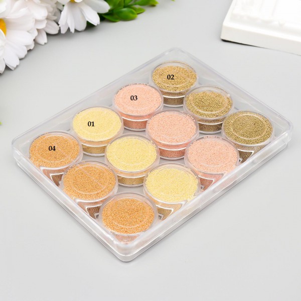 Микробисер, оттенки Коричневого, цвет по выбору, 10 г   