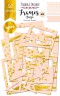 Набор рамочек и элементов из картона с фольгированием, цвет Beige (Бежево-розовый) #2, 50 шт. (Фабрика декору)  