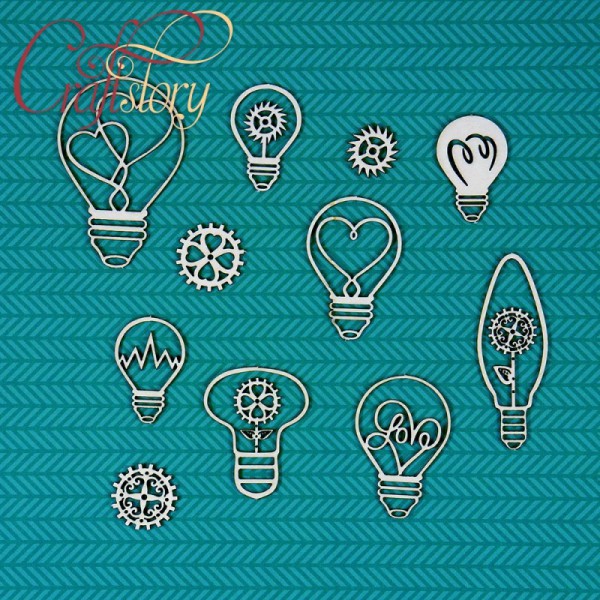 Набор чипборда  "Лампочки" (Craftstory, Россия)
