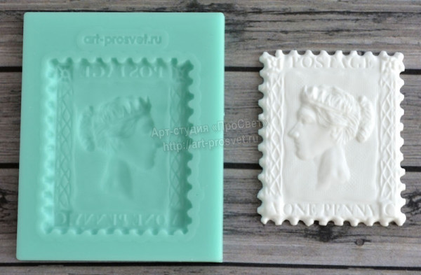 Молд для творчества "Ретро почтовая марка"(Арт-студия "ПроСвет")