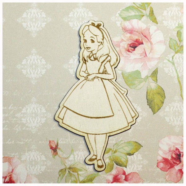 Фигурка из чипборда из коллекции "Алиса в Стране чудес" Алиса (с гравировкой)  (Россия)