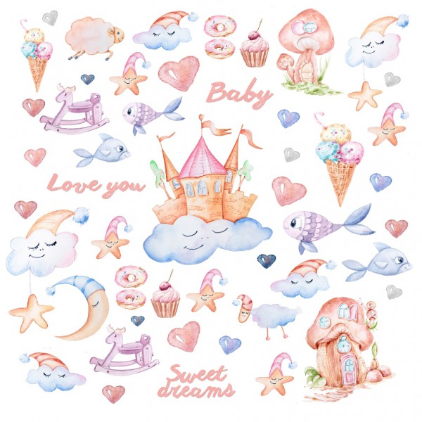 Бумага из коллекции "Vanilla dreams" Magic (для разрезания) (Summer Studio, Россия)