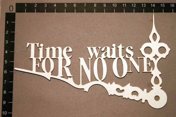 Фигура из чипборда "Time waits for no one" (Время никого не ждёт) (By Mama Yaga, Россия)*   
