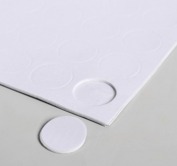 Двусторонние круглые клеевые подушечки 1,5*1,5 см, высота 1 мм, 64 шт. (Артузор)