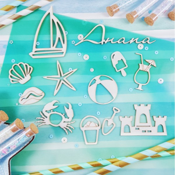 Набор чипборда  "Анапа" (Craftstory, Россия) 