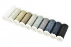 Набор ниток универсальных для шитья различных тканей, Talia №120, 10 шт. Нейтральные (Aurora)