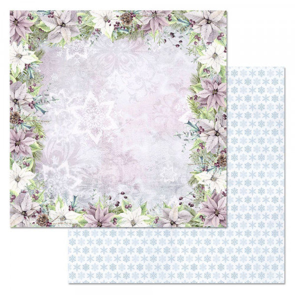 Бумага из коллекции "Новогодние гномы" Сиреневое сияние (ScrapMania)  