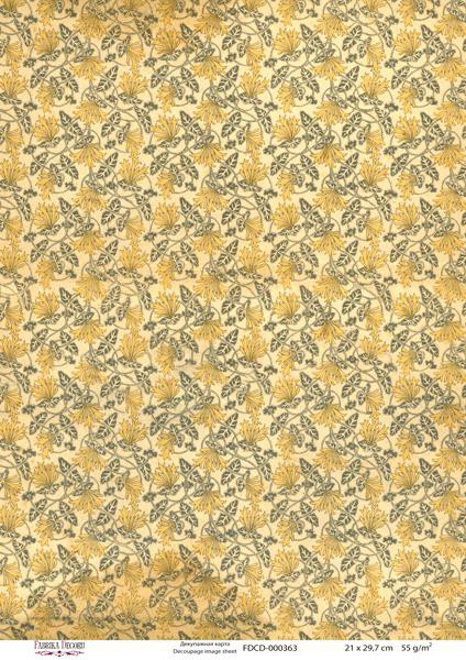 Декупажная карта #0363, формат А4, 1 лист (Фабрика Декору)