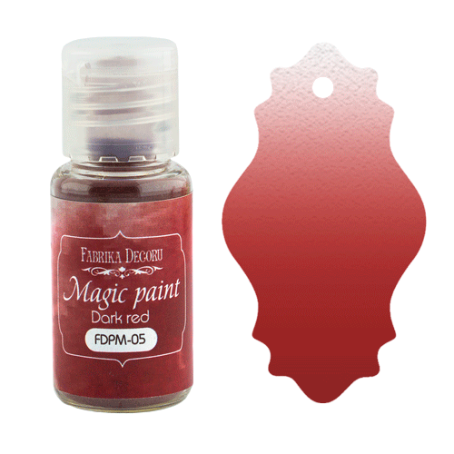 Сухая краска "Magic paint", цвет Темно-красный, 15мл (Фабрика Декору, Украина)