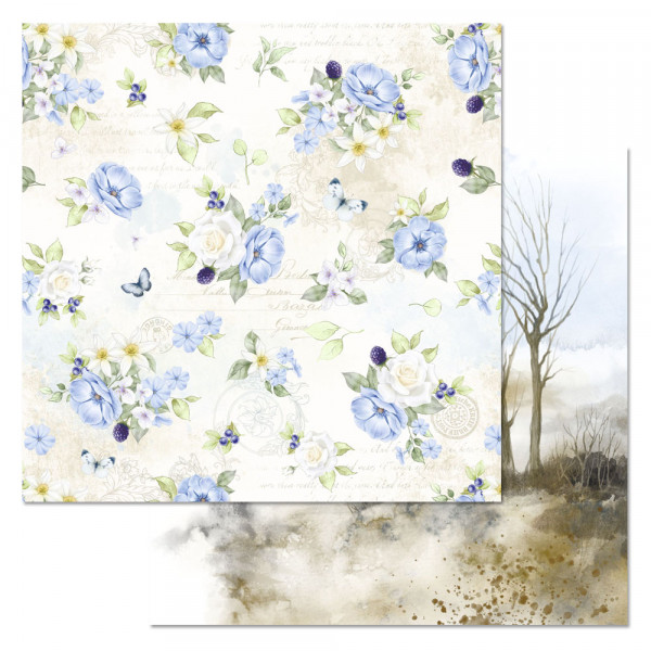 Бумага из коллекции "Небесная роса" Строчки любви (ScrapMania)