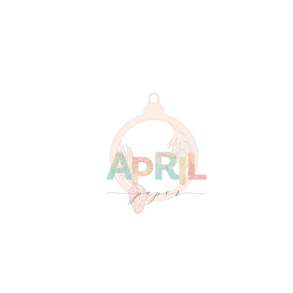 Заготовка для шейкера из коллекции "Зимние каникулы" Зимний шар, 6x10см, чипборд (April, Россия)