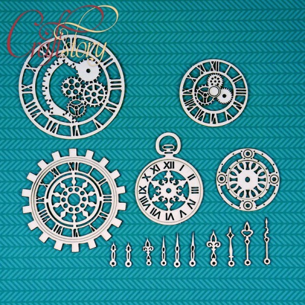 Набор чипборда  "Часы" (Craftstory, Россия) 