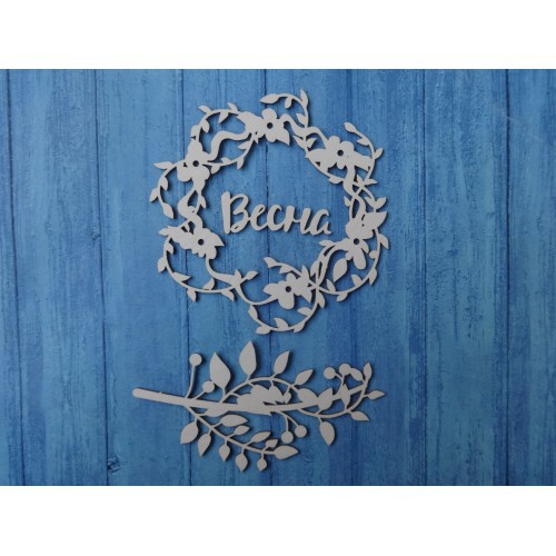 Набор чипборда "Весенняя рамочка", 3 шт (Ажур, Россия)