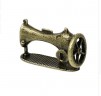 Украшение металлическое 3D "Старинная швейная машина", цвет Старая бронза, 1 шт.