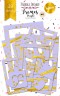 Набор рамочек и элементов из картона с фольгированием, цвет Purple (Лиловый) #1, 39 шт. (Фабрика декору)