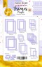 Набор рамочек и элементов из картона с фольгированием, цвет Purple (Лиловый) #1, 39 шт. (Фабрика декору)