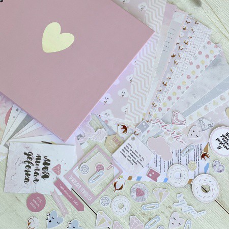 Набор для создания фотоальбома с украшениями «Хлопковые сны» (PolkaDot, АртХобби)  