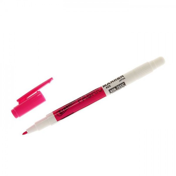 Маркер  для разметки ткани исчезающий с корректирующим наконечником, 1 мм, цвет Розовый (Marvy Uchida, Япония)