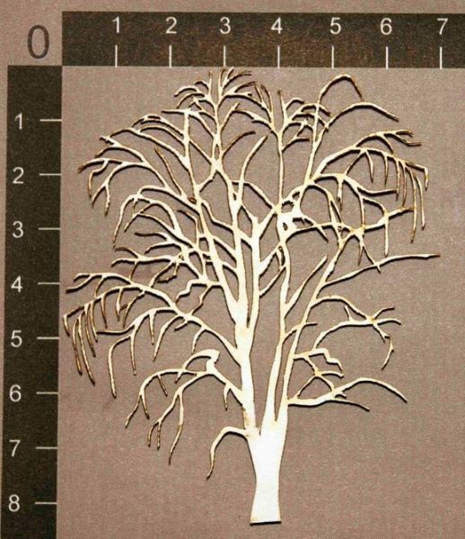 Фигурка из чипборда "Ива", 1 шт., (By Mama Yaga, Россия)   