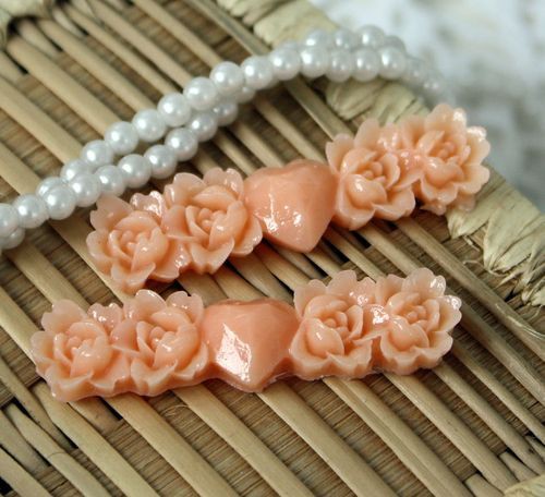 Объемная фигурка "Брошка", 1 шт., цвет Персиковый (Scrapberry's)