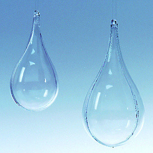 Пластиковая заготовка из двух частей Капля, прозрачный, 11 см (EFCO)