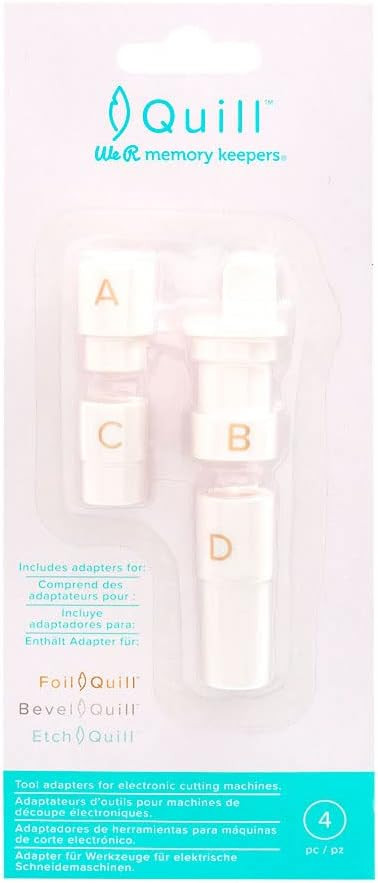 Набор адаптеров для ручек Foil/Bevel/Etch Quill, 4 шт. (WeR Memory Keepers)