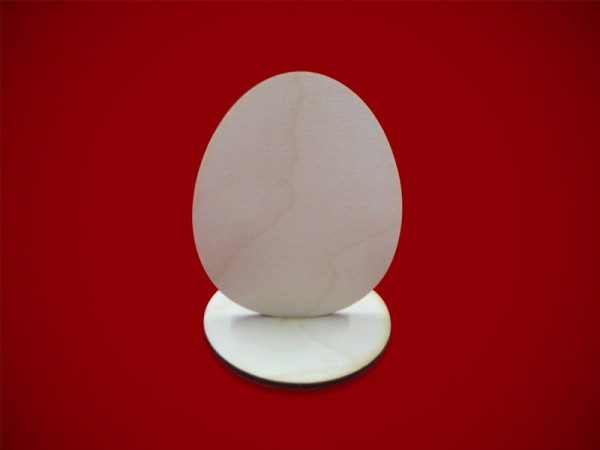 Заготовка для декора из фанеры "Яйцо малое на подставке"