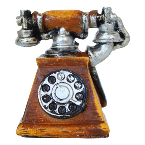 Миниатюрный телефон старинный, массивный 