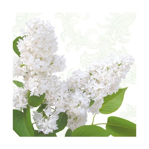 Салфетка 33*33 см "White lilac", 1 штука (Paw Decor Collection)
