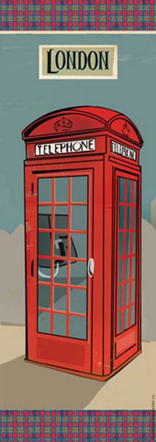 Бумага рисовая для декупажа  "London", 24*60 см, 1 лист (Италия)