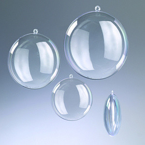 Пластиковая заготовка из двух частей Медальон, прозрачный, 7 см (EFCO)