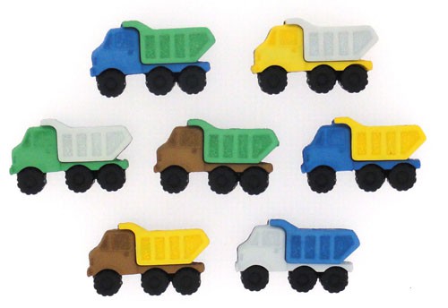 Набор тематических пуговиц "Веселые машинки" (Fun) (Dress It Up)  