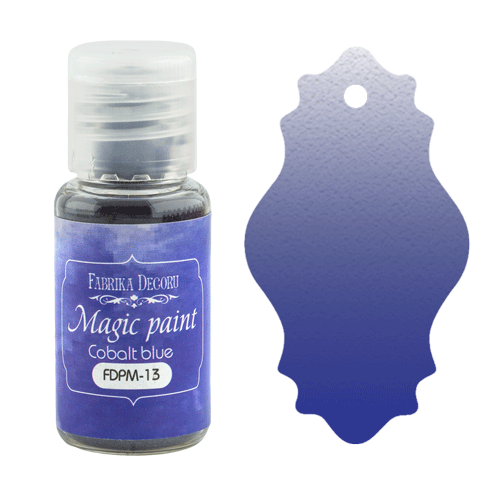 Сухая краска "Magic paint", цвет Кобальт синий, 15мл (Фабрика Декору, Украина)