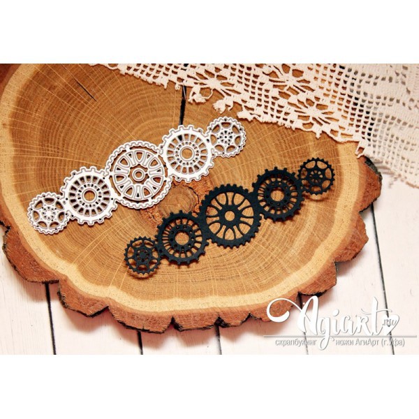 Нож для вырубки "Бордюр шестерёнки" (Agiart, Россия)  