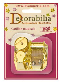Механизм музыкальный, пластик, металл (Stamperia) 