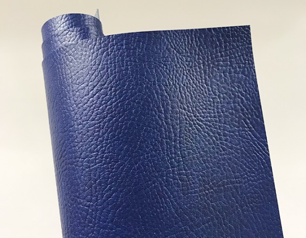 Кожзам переплетный Prestige с текстурой под кожу, цвет Темно-синий, размер по выбору (Италия)  