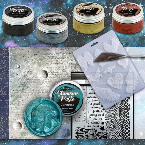 Паста для текстурирования «Glamour», 100 мл, цвет по выбору (Stamperia)