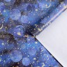 Бумага упаковочная глянцевая "Новогодний космос", 1 лист 70*100 см