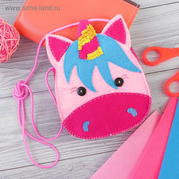 Набор для создания сумочки из фетра "Единорог" (Артузор)