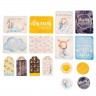 Набор карточек и высечек для творчества из коллекции "Сказки перед сном", с розовым фольгированием, 16 шт. (АртУзор)