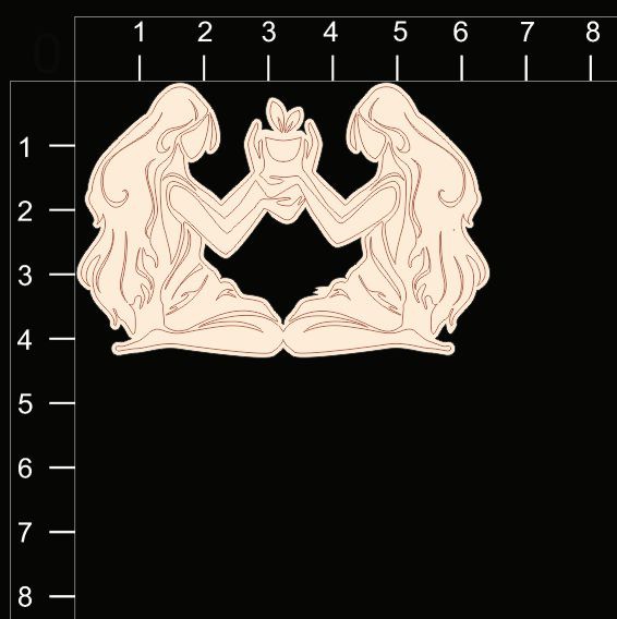 Фигура из чипборда "Близнецы" из коллекции Знаки Зодиака (By Mama Yaga, Россия)  