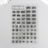 Набор силиконовых штампов "Календарные даты", 58 штук (Артузор)