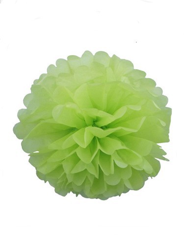 Помпон из бумаги тишью, диаметр 20 см, цвет Салатовый