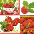 Салфетка 33*33 см "Почувствуй клубнику", 1 штука (Colourful Life) 